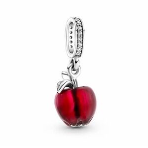 Authentic Pandora Silver Murano Glass Red Apple Charm